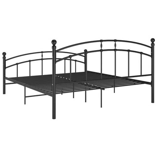 Sengestel 180x200 cm metal sort