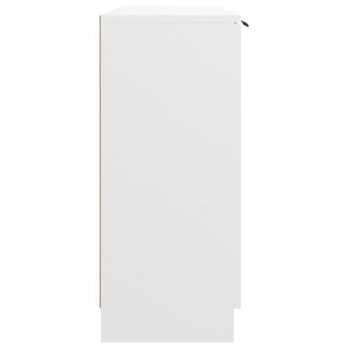 Skænk 90,5x30x70 cm konstrueret træ hvid