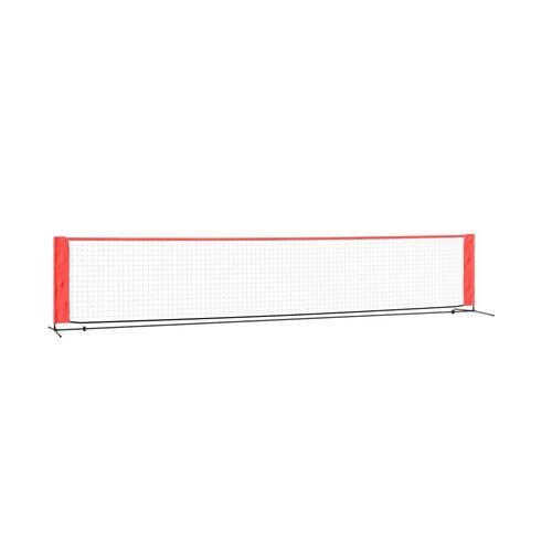 Tennisnet 500x100x87 cm polyester sort og rød