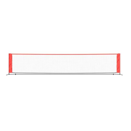Tennisnet 500x100x87 cm polyester sort og rød