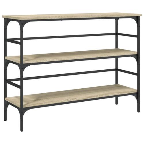 Konsolbord 100x32x75 cm konstrueret træ sonoma-eg