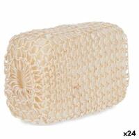 Svamp til Kroppen Hvid Beige 9 x 14 x 6 cm (24 enheder)