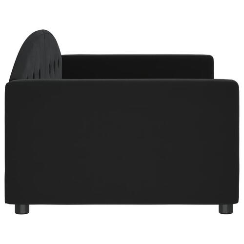 Daybed 90x200 cm velour sort