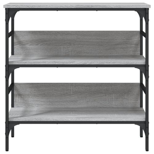 Konsolbord 75x32x75 cm konstrueret træ grå sonoma-eg