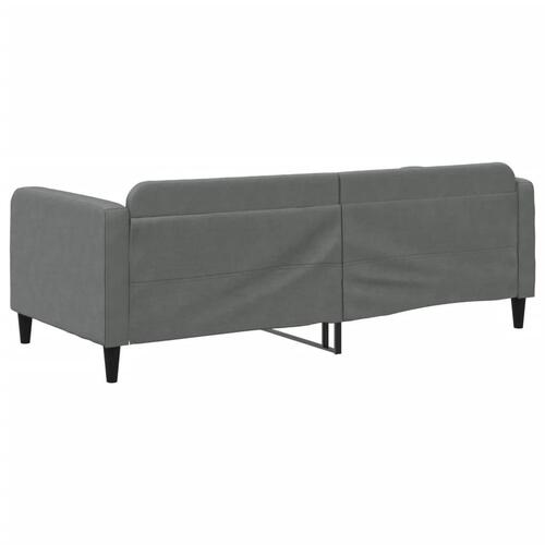 Daybed 90x200 cm stof mørkegrå