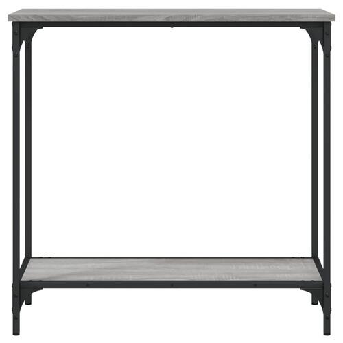 Konsolbord 75x30,5x75 cm konstrueret træ grå sonoma-eg