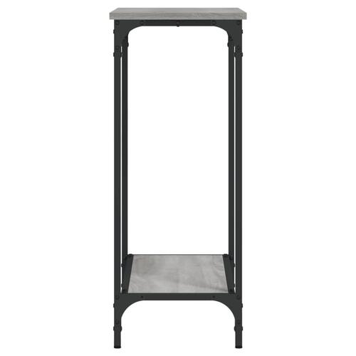 Konsolbord 75x30,5x75 cm konstrueret træ grå sonoma-eg