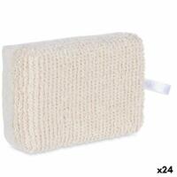 Svamp til Kroppen Hvid Beige 14 x 5 x 9 cm (24 enheder)