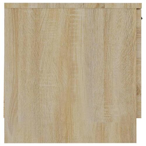 Sengeborde 40x39x40 cm 2 stk. sonoma-eg