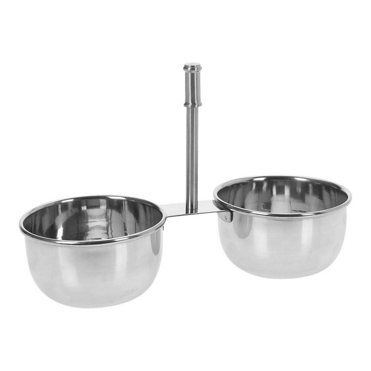 Sovsekande dobbelt i rustfrit stål 21 × 9 × 14,5 cm - Excellent Houseware