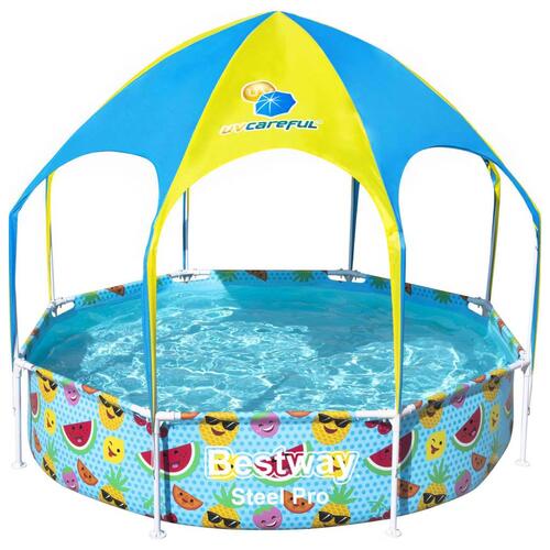 Bestway Steel Pro UV Careful fritstående badebassin til børn 244x51 cm