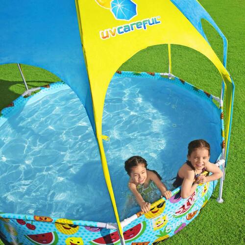 Bestway Steel Pro UV Careful fritstående badebassin til børn 244x51 cm