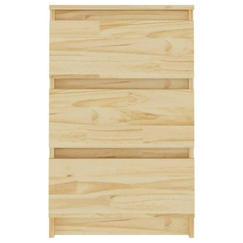 Sengebord 40x29,5x64 cm massivt fyrretræ