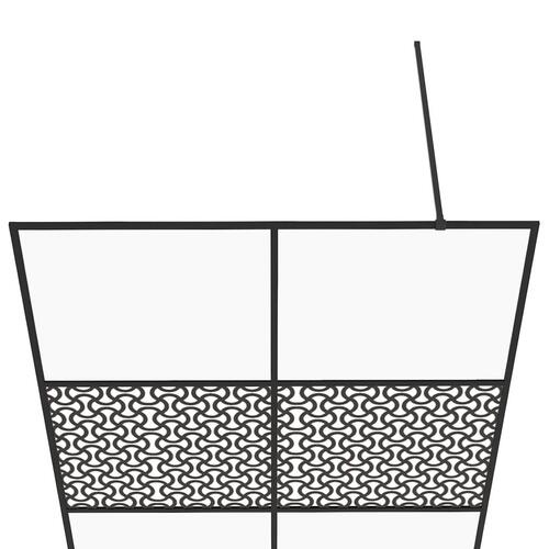 Brusevæg 140x195 cm med klart sikkerhedsglas