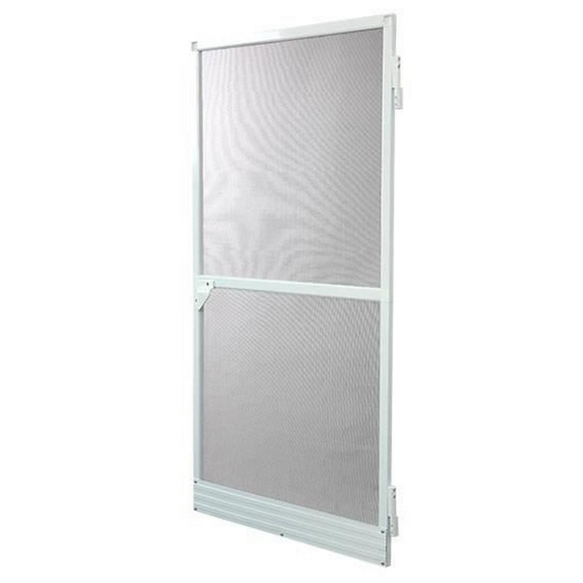 Insektnet til dør - aluminium/hvid, 220 × 100 cm