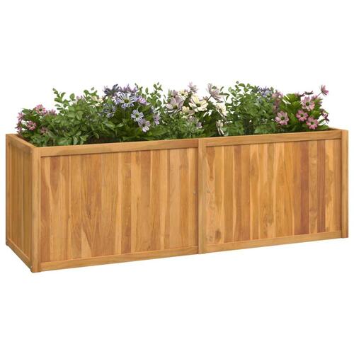 Plantekasse 150x50x50 cm massivt teaktræ