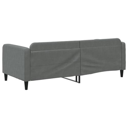 Daybed 90x190 cm stof mørkegrå