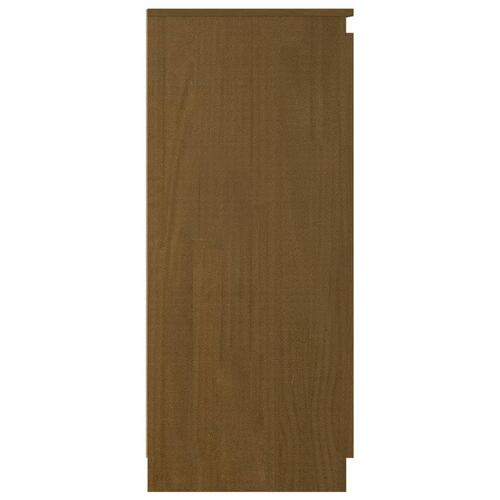 Skænk 60x36x84 cm massivt fyrretræ honningbrun
