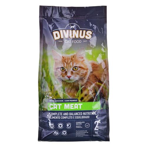 Kattemad Divinus Meat Voksen Kylling 2 Kg