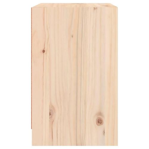 Sengebord 40x31x50 cm massivt fyrretræ