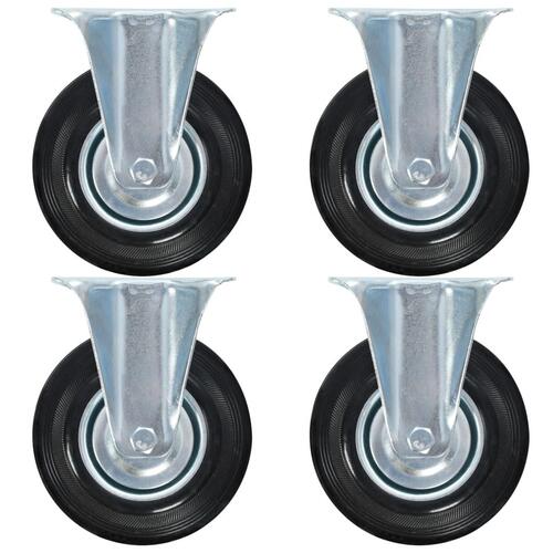 Faste hjul 4 stk. 125 mm