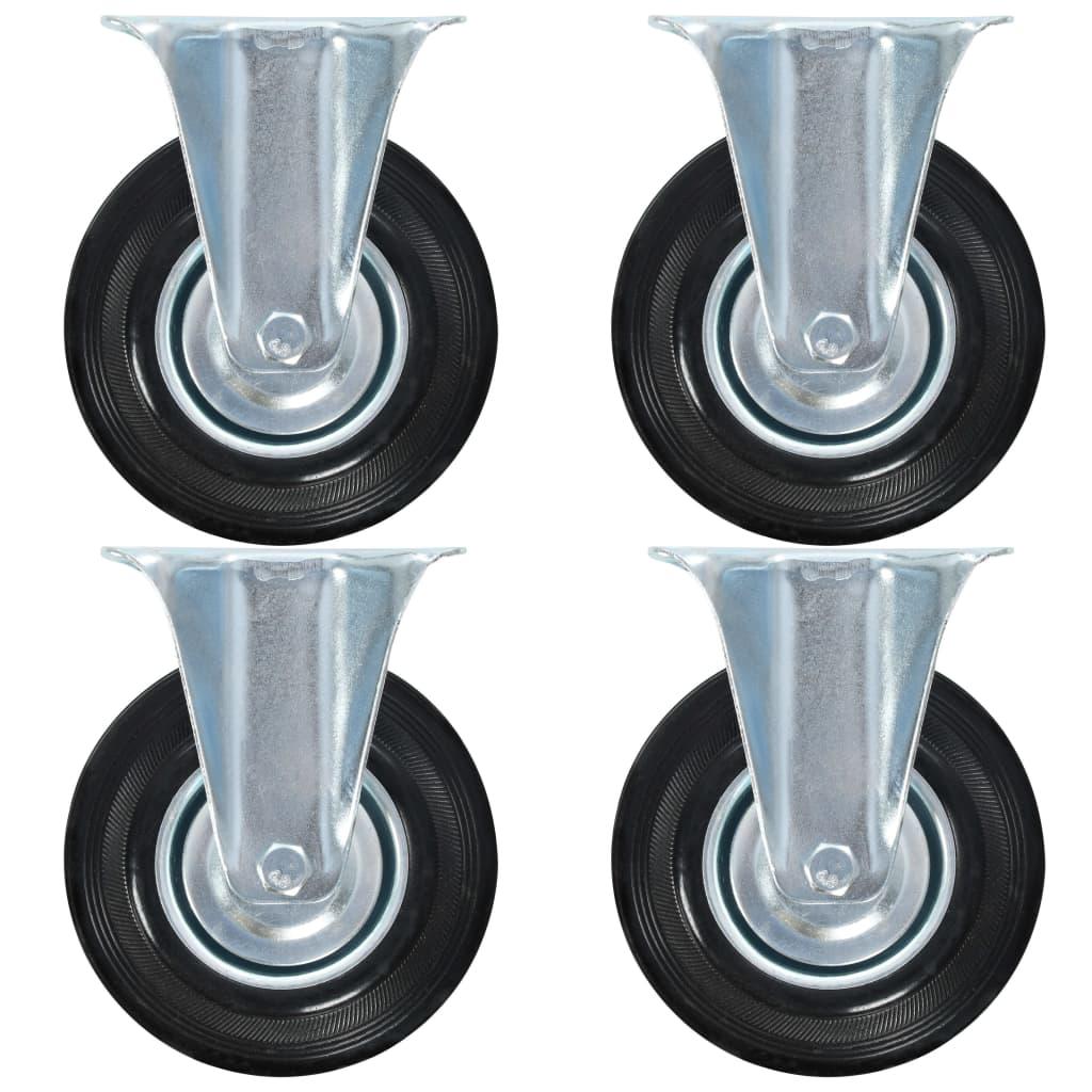 Faste hjul 4 stk. 125 mm