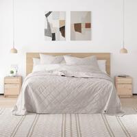 Sengeborde 2 stk. 40x31x50 cm massivt fyrretræ