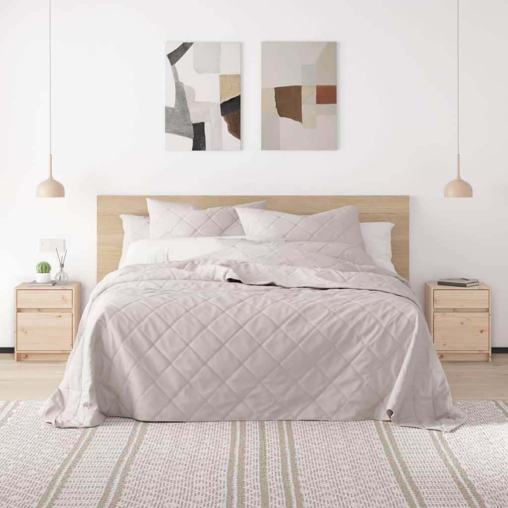 Sengeborde 2 stk. 40x31x50 cm massivt fyrretræ