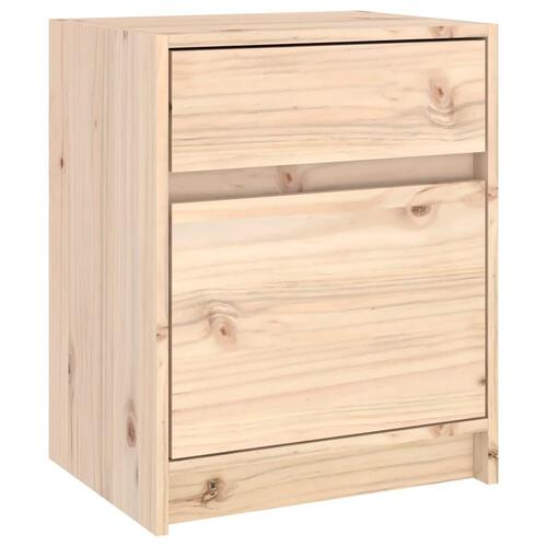 Sengeborde 2 stk. 40x31x50 cm massivt fyrretræ