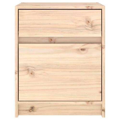 Sengeborde 2 stk. 40x31x50 cm massivt fyrretræ