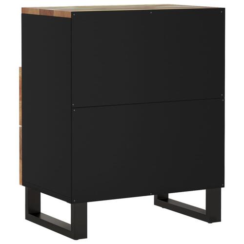Sengebord 50x33x62 cm massivt genbrugstræ og konstrueret træ