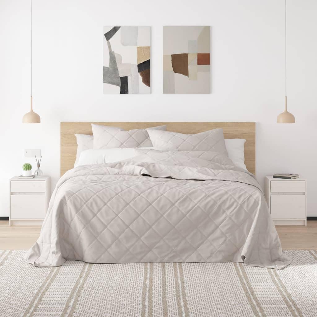Sengeskab 40x31x50 cm massivt fyrretræ hvid