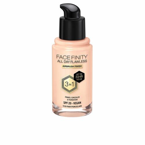Cremet Make Up Foundation Max Factor Face Finity All Day Flawless 3-i-1 Spf 20 Nº C10 Fair porcelain 30 ml