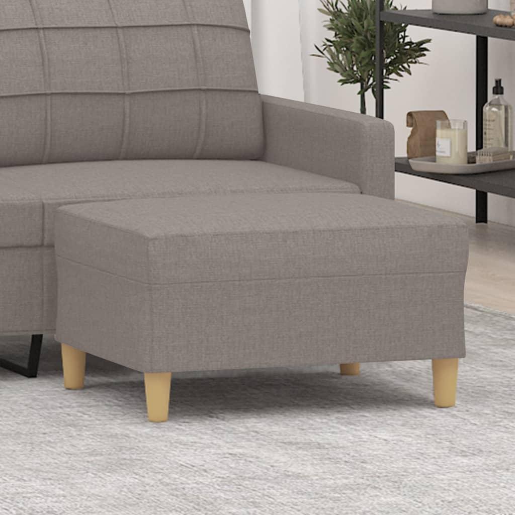 Fodskammel 70x55x41 cm stof gråbrun