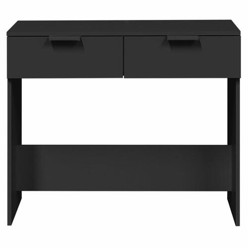 Konsolbord 90x36x75 cm konstrueret træ sort