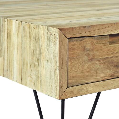 TV-skab 120 x 35 x 35 cm massivt teaktræ