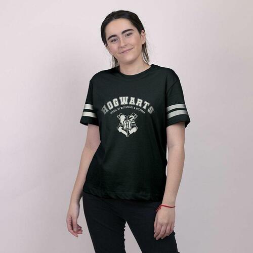 Kortærmet T-shirt til Kvinder Harry Potter Mørkeblå S