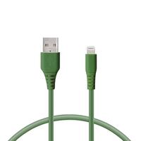 Data / opladerkabel med USB KSIX Grøn 1 m