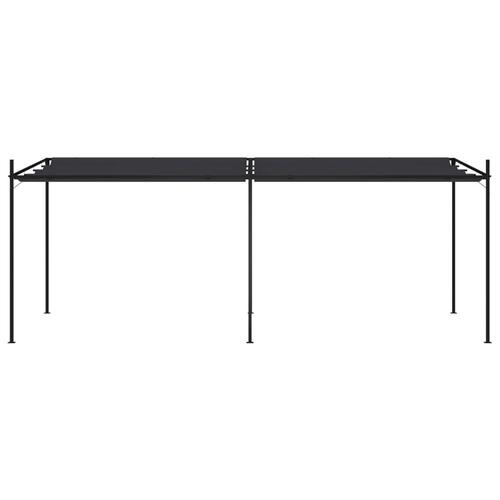Havepavillon med udtrækkeligt tag 600x300x233 cm antracitgrå