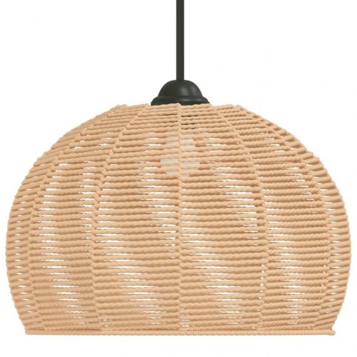 Lampeskærm til loftlampe Ø36 × 26 cm - jern med papirreb