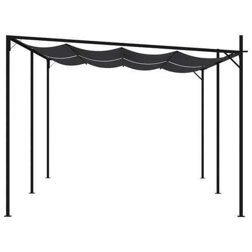 Havepavillon med udtrækkeligt tag 600x300x233 cm antracitgrå