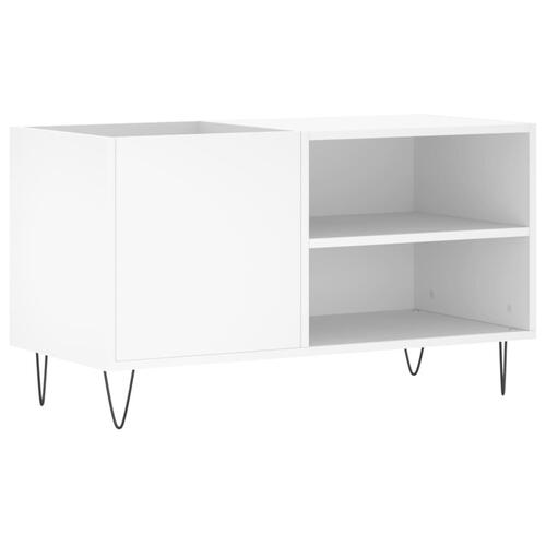 Vinylskab 85x38x48 cm konstrueret træ hvid