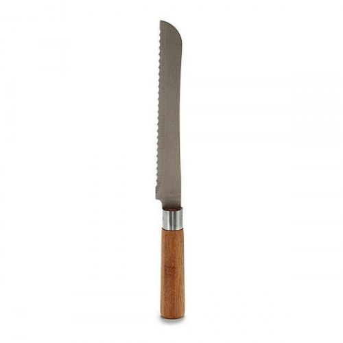 Kinvara brødkniv - savtakket, rustfrit stål og bambus/træ, 32 cm