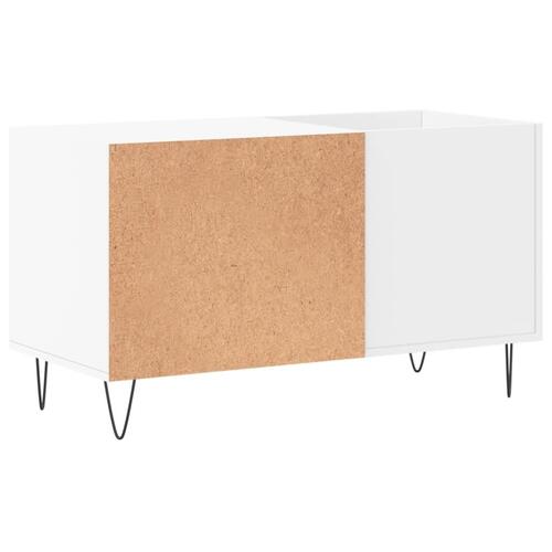 Vinylskab 85x38x48 cm konstrueret træ hvid