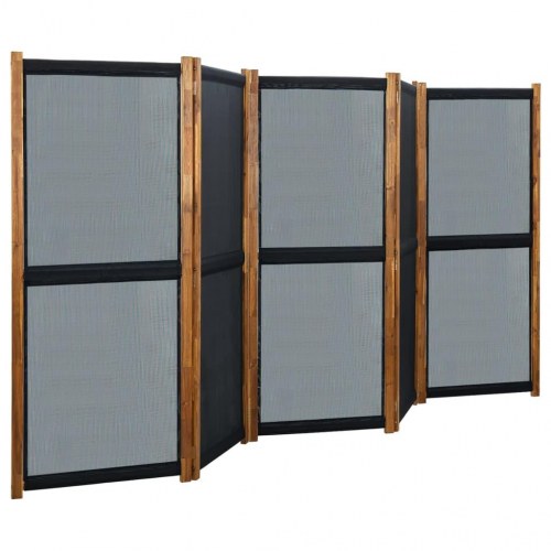 5-panels rumdeler 350x170 cm sort