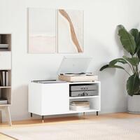 Vinylskab 85x38x48 cm konstrueret træ hvid