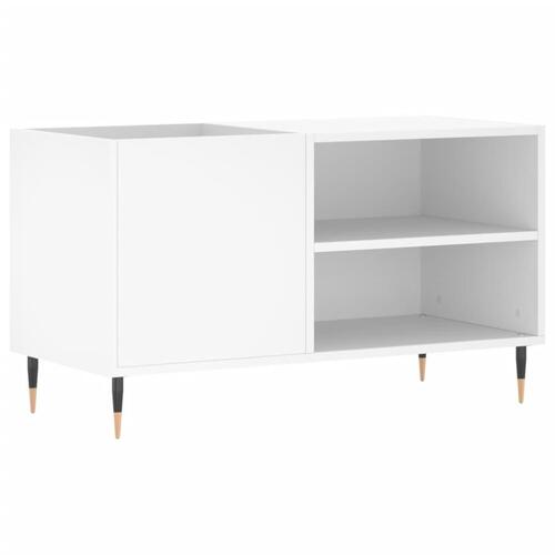 Vinylskab 85x38x48 cm konstrueret træ hvid