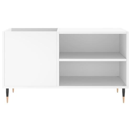 Vinylskab 85x38x48 cm konstrueret træ hvid