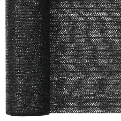 Afskærmning 1x50 m HDPE 75 g/m² sort
