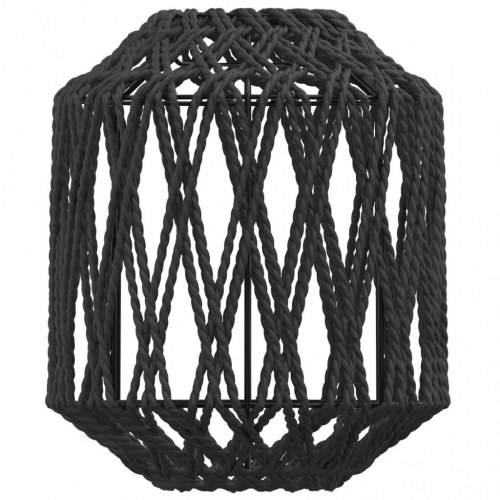 Lampeskærm Ø23x28 cm jerrn og papir sort